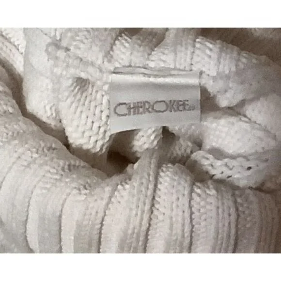 Vintage Ivory Turtleneck Pullover Sweater With Snowflake Knit Design Size M - Picture 7 of 10